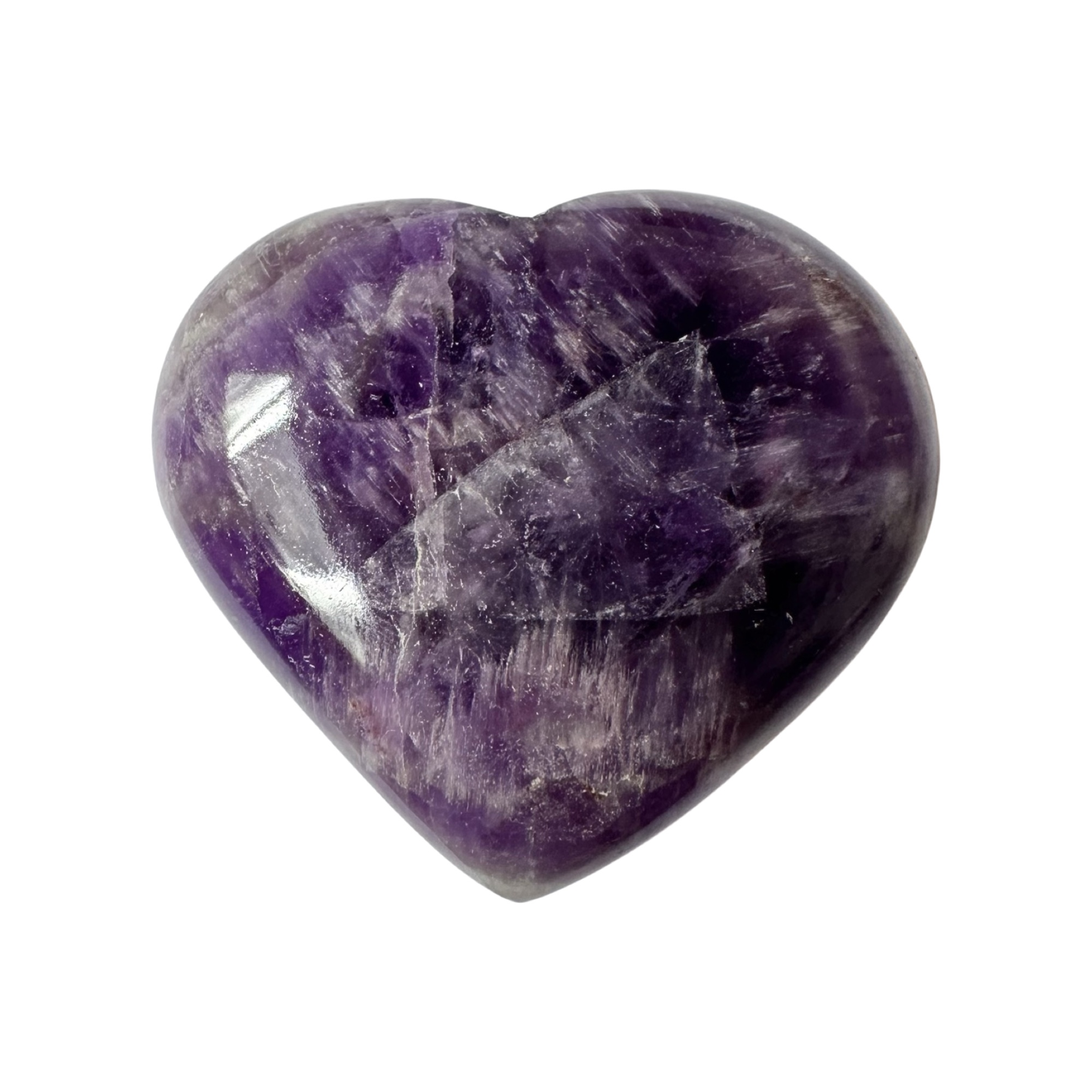 Gemstone Crystal Puffy Heart